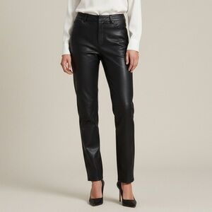 BABATON Command Pant Faux Leather Straight Leg Black 4